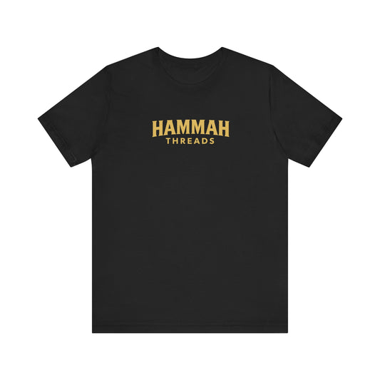 HAMMAH THREADS Signature Tee – Unisex Jersey Fit (Black-on-Only)